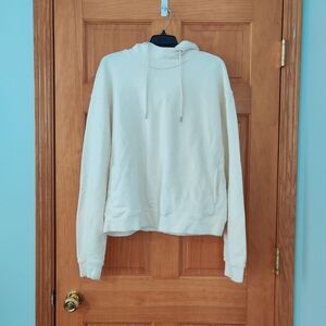 John Elliott Men's White/Cream Hoodie Pullover Size 3 Large
